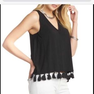 Tart Tribal Print Tassel Top